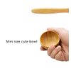 SHUILING Small Facial Skin Care Mixing Bowl Set Eco Bamboo Mixing Bowl Aromatherapy Wooden Bowl with Mini Stick Spoon DIY Massage Oils Mud Mixing Tool Makeup Cosmetic Kit Skin Care Beauty Tool