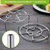 HULISEN Steamer Rack for Pots, 3" and 1-3/4" Tall Trivet for Instant Pot 6 Qt and 8 Qt, 18/8 Stainless Steel Steaming Rack Fit Pressure Cooker (7.5" Dia - 2Pcs)