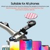Out-Front Bike Stem Phone Mount, Quick-Release Bike Phone Mount for Mountain Bike Road Bike Scooter, Upgraded Aluminum Bicycle Phone Holder with Adhesive Adapter for 4.7-7.0" Smartphones and iPhone