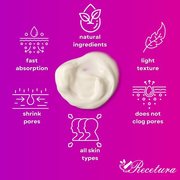 Recetura Firming Under Eye Cream for Wrinkle, Dark Circles and Puffiness - Day and Night Formula with Coenzyme Q10, Vitamin E & Vitamin C - 1 oz (28.35g)