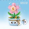 MEIEST Mini Flower Succulent Bonsai Building Blocks,Simulation Pot Plant Particle Flower Botanical Collection Construction Building Bricks Toy,Home Decors (Rich Flower)