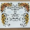 CBLUO 6 Pcs Halloween Temporary Stickers Leopard Cat Face Gems Jewels Women Rhinestone Masquerade Face Tattoos Crystal Makeup Sticker Glitter Holiday Festival Dress Up Cosplay Birthday Party Supplies