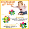 teytoy Baby Sensory Music Shake Dancing Ball Toy for Toddlers 1-3,Sensory Bumble Ball Toy for Kids, Montessori Sensory Toys Bouncing Toddler Ball Learning Toys Gifts for 1 Year Old Up