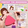 VigorFun Sewing Kit for Kids Beginner Arts and Crafts, Make DIY Projects of Fairy Tale World, Felt Sewing Craft Kits Educational Toys, Birthday Christmas Gifts for Girls Kids Age 6-7-8-10-12+