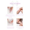 Y2K Press on Nails Medium Almond MABKJLF French Tip Fake Nails Wine Red Full Cover Red Star False Nails with Designs Glossy Glue on Nails Acrylic Nails Manicure Artificial Nails for Women Girls 24Pcs