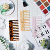 3 Pieces Tortoise Wide Tooth Comb Hair Detangling Comb Celluloid Acetate Comb French Hair Comb Wide Teeth Pocket Comb Detangler Comb Styling Comb for Long and Short, Thick Curly and Straight Hair