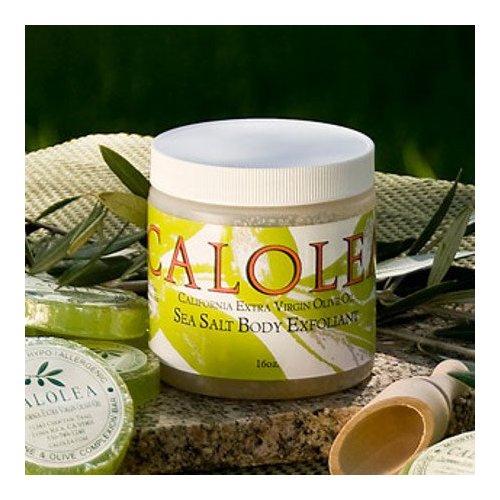 Calolea - Extra Virgin Olive Oil Sea Salt Body Scrub - 16 oz