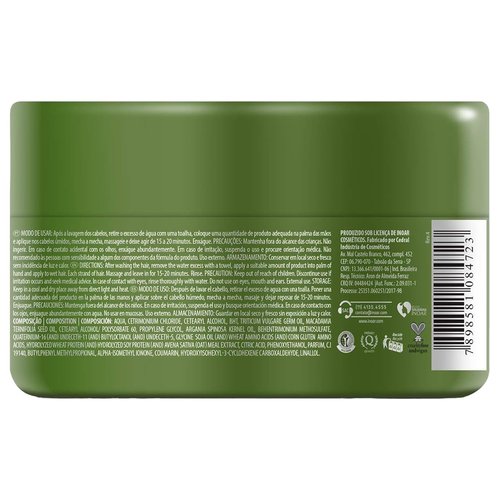 Inoar – Argan Oil Hair Mask - Deep Conditioning, Moisturizing Essential Oil Hair Mask, Frizz Control, Vegan Hair Product, Adds Shine to Curly Hair in Men and Women (8.05 Ounces/240 Milliliters)