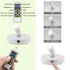 HONWELL Wireless LED Spotlights 2 Pack Accent Lights Puck Lights with 2 Remote, Indoor Closet/Picture Lights with Rotatable Head,Stick on Artwork Lighting for Paintings Display