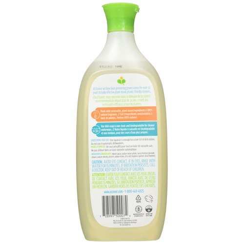 Ecover Dish Soap, Lime Zest, 25 Ounce