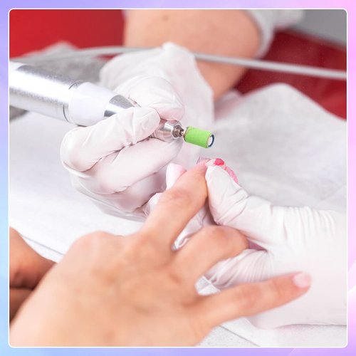 Difenni Sanding Bands for Nail Drill Nail Sanding Bands for Drill Bits 180 Fine Grit Colorful Sanding Bands for Acrylic Nails Polishing Nail Accessories Manicure Tools