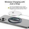 EWA MagOne 2023 (Edition Aluminium) [Compatible with Magsafe] Phone Grip Stand with Silicone Finger Strap, Removable Magnetic Ring Holder Kickstand Loop, for iPhone 16, 15, 14, 13, 12 Pro/Max