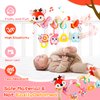 Car Seat Toys, Cute Deer Car Seat Toys for Babies 0-6 Months Boy, Stroller Toys with Crinkle, Teether, Music Box, Rattle, BB Squeaker for 0 3 6 9 12 Months Babies Infant Boys Girls Gifts (Cute Deer)