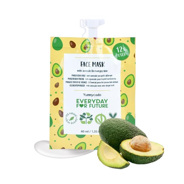 EVERYDAY FOR FUTURE Avocado Face Mask | Nourishing Face mask | Vegan & Cruelty Free Face Mask | 99% Natural Face Mask | 12 uses