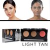 Dermaflage Tattoo Cover Up Bruise Full Coverage Concealer - Waterproof, Smudge & Sweat Proof Body Concealer Cream Palette Pro SFX - 3 Color Shades for Scars, Acne (Light Tan)