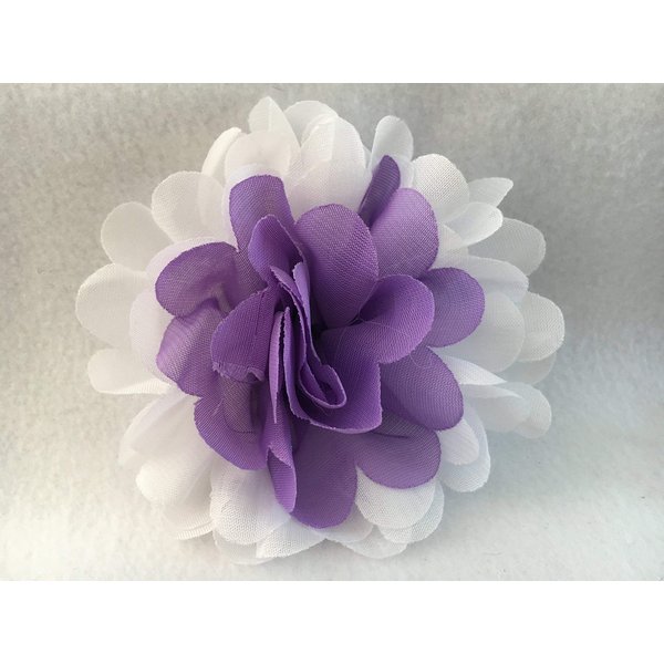 Flower Hair Clip, Flower Clip, Flower Hair Bow, Shabby Chic Flower, White, Blue, Pink, Purple