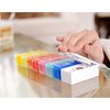 Star-Art 7 Day 2 Compartment Pill Organizer - Prescription, Medicine, Vitamin Case - Daily AM PM Travel Reminder Holder, Medication Dispenser Container - Includes Pill Cutter