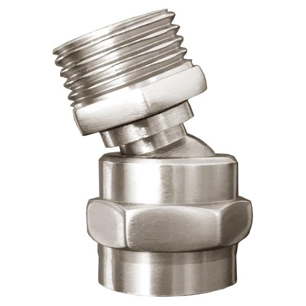 MissMin shower head swivel adapter ball joint,showerhead adjustable connector,brushed nickel