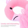 FRCOLOR Shower Loofah Bath Sponge Flamingo Mesh Pouf Body Scrubber with Hanging Rope for Kids Women Girls Pink