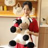 pangcangshu Cow Year Plush Toy Cute Cattle Stuffed Animals Cattle Soft Doll Kids Toys Birthday Gift for Children (Black and White, 30cm/11inch)