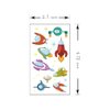 SIX VANKA (Pack of 10 Sheets) UFO ET Spacecraft Waterproof Temporary Tattoo Stickers for Kids Boys and Girls, Party Favors Decorations