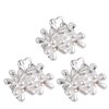 3pcs Pearl Hair Clip Rhinestone Jaw Claw Mini Pearl Claw Clips Small Hair Clips Small Pearl Hair Claw Clips Hair Claw Clips for Women Hair Clamps Hairpin Claws Dense Women's Alloy