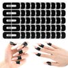 100PCS Nail Polish Protector for Fingers, Gel Nail Sticker, Peel Off Barrier 99.99%+ UV Finger Protection Skin Cuticle Protector Tape for Nail Painting, U-Shaped French Tip Nail Art Accessories DIY