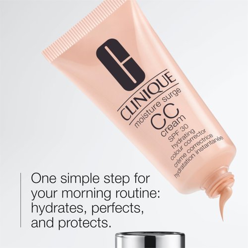 Clinique Moisture Surge Daily CC Cream Hydrating Colour Corrector Broad Spectrum SPF 30 For All Skin Types | Medium Coverage, Natural Finish, Very Light