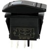 Amarine Made 2-Pack 12v 20 Amp Waterproof On-Off-On 2 Position Boat Marine DPDT 7 Pin Rocker Switch with 2 Led Lamps (Blue)