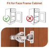 1 Pairs （2 Pack）Soft Close Kitchen Cabinet Door Hinges fit for Face Frame Cabinet,105 Degree Opening Angel Self Closing with Mounting Screws by Probrico