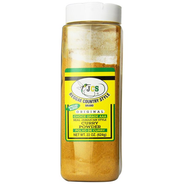 JCS Reggae Country Style Brand Real Jamaican Style Curry Powder 22 Oz (2 pack)