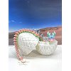 Articulated Cherry Blossom Dragon with Dragon Egg, 3D Printed Dragon Rainbow Cherry Blossom Home Decor Executive Desk Toys,Fidget Toys for Autism/ADHD D060-WE