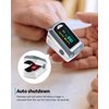 Pulse Oximeter HealthTree Oxygen Monitor Fingertip, Bluetooth Pulse Ox with Free APP, O2 Pulse Oximeter Finger and Heart Rate Monitor, 2 X AAA Batteries, Lanyard