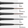 Eyebrow Pencil,2Pcs Professional Micro Brow Pencil with Spoolie Brush,Longwearing Waterproof Eyebrow Pencil,Eye Brow Pencils for Women. (Update Gray)