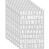 8 Sheets Self Adhesive Vinyl Letters Numbers Kit, Mailbox Numbers Sticker for Mailbox, Signs, Window, Door, Cars, Trucks, Home, Business, Address Number(White,1 Inch)