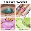 Oulac Teal Eyeshadow Green Glitter Eyeshadow Highly Pigmented Eye Shadow Waterproof & Long Lasting for Women with Moisturizing Formula. Multi-use for Highlighter. 6g (14)