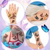 10 Sheets Butterflies and Flowers Temporary Tattoos for Kids,Fake Tattoo Stickers for Women Girls Party Favors Supplies,Cute Waterproof Butterfly Cartoon Stickers