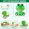 ZOIIWA 16 Sets Christmas Craft Jungle Animals Themed Sewing Kit for Kids Fun Craft for Boys Girls Felt Plush Craft Kit Sewing Kit Learn to Sew Kit Educational Beginners Sewing Stuffed Ornaments