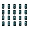 STVMotorsports Laser Backlit Green Rocker Switch Finger Rear Lights 20A 12V On/Off LED Light