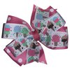 Polka Dot Ice Cream Pinwheel Hair Bow 4"