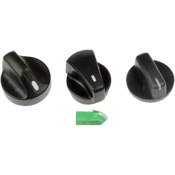 Dorman 76884 Temperature Control Knob Assortment Compatible with Select Ford / Lincoln / Mercury Models, 3 Piece , Black