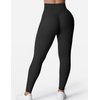 YEOREO Workout Leggings for Women Butt Lifting Tummy Control High Waist Gym Yoga Compression Pants Black XXL