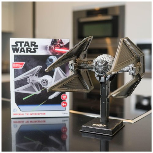 4D Cityscape Star Wars 3D Paper Model Kits (Imperial Tie Interceptor)