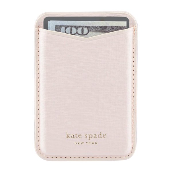 Kate Spade New York Magnetic Wallet/Card Holder - Compatible with MagSafe Wallet - Pale Dogwood