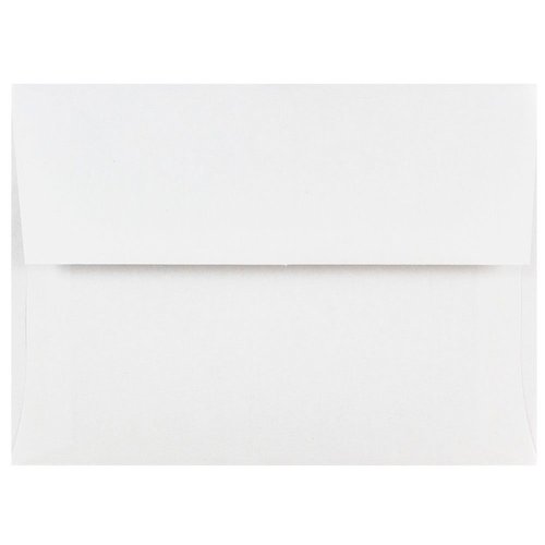 JAM PAPER A6 Invitation Envelopes - 4 3/4 x 6 1/2 - White - 50/Pack