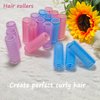 ZMD 36PCS Self Grip Small Hair Curlers Set, Heatless Rollers Hair Curlers Salon Hair Dressing Curlers DIY Curly Hair Accessories for Medium Short Thin Fine Hair (0.6Inch)