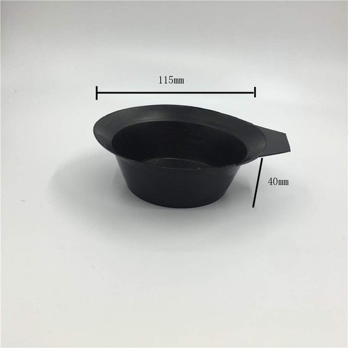 6 Pieces Hair Color Bowl Hair Dye Bowl Hair Color Mixing Bowls Plastic Color Mixing Tint Bowls Hair Dyeing Coloring DIY Oil Treatments Tools for Salon Hairdressing, Black