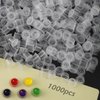 1000pcs Tattoo Ink Cups - Rayyl Tattoo Ink Cups with Base #11mm Clear Plastic Pigment Cups Disposable Tattoo Ink Caps Cups Container Cups for Tattoo Ink and Pigment... (1000pcs-11mm)…