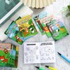36 Pcs Safari Animals Mini Activity Books for Kids DIY Game Books Set with Lion Tiger Giraffe Patterns Mini Coloring Books Party Favors Fun Classroom Gifts Goody Bag Filler Teachers Daycare Prize