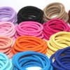 La Tartelette 4 mm Elastic Bands Hair Ties Children Rubber hair headbands - 20 Pcs (Orange)